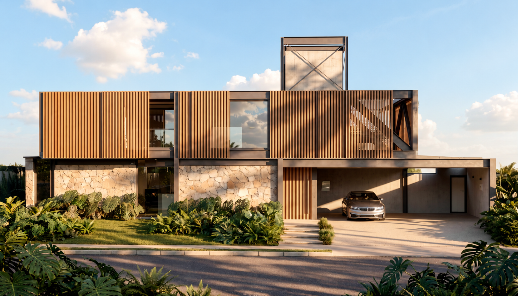 Horizontalidade e composição da fachada — Casa Artur Nogueira