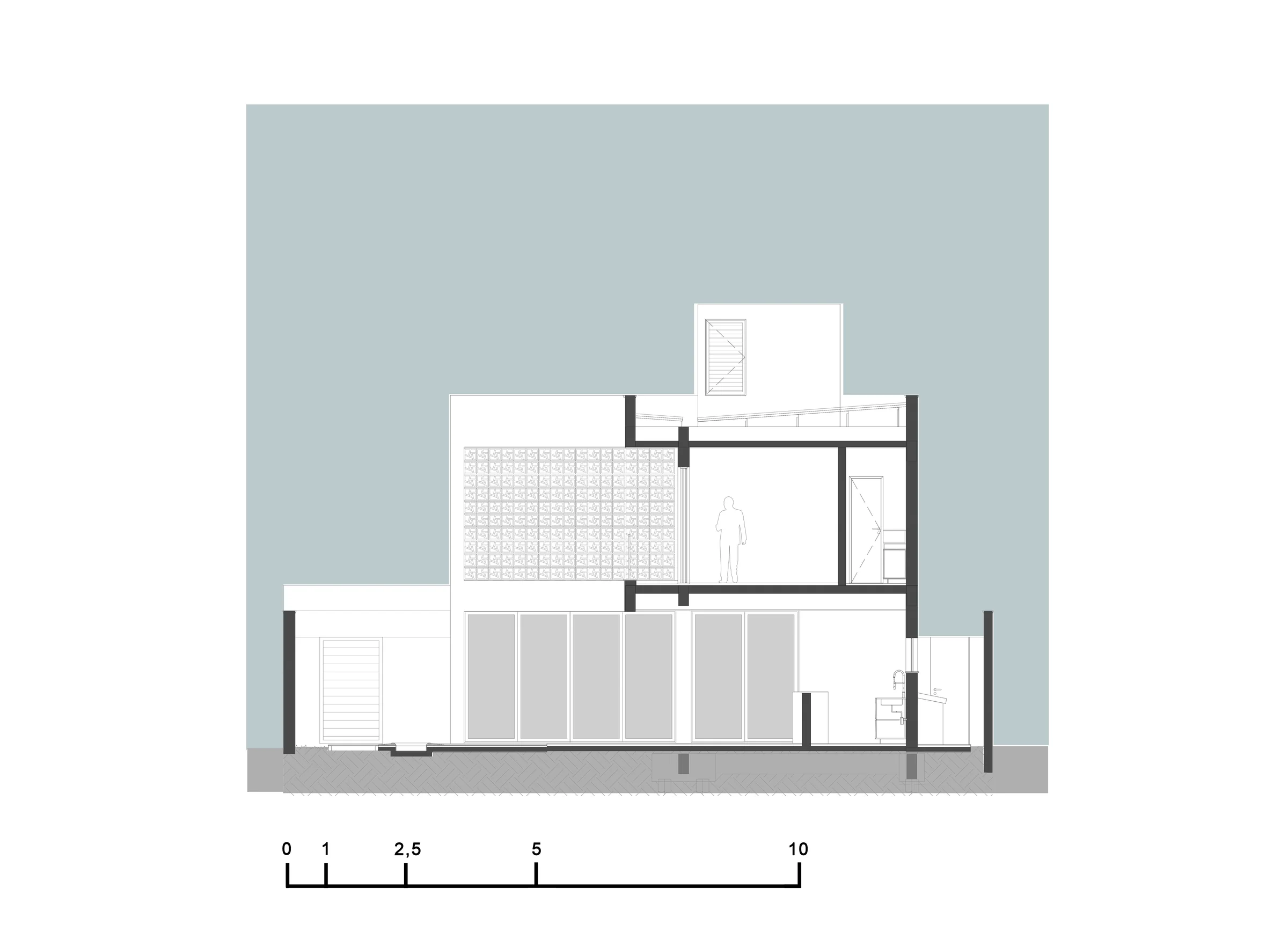 Corte B–B — Casa 4.5