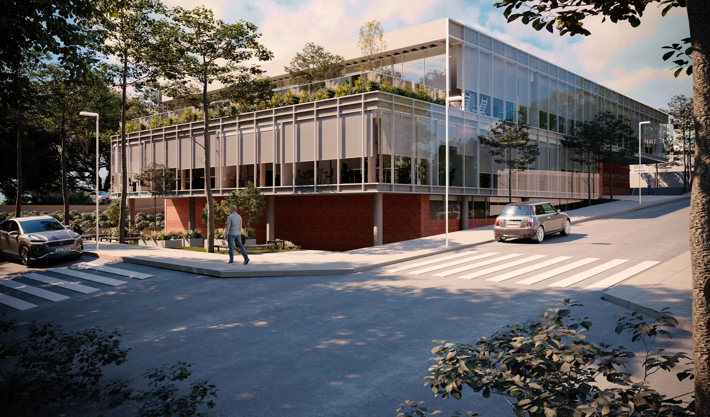 ESALQ-USP Campus Administration building, integrated with the landscape