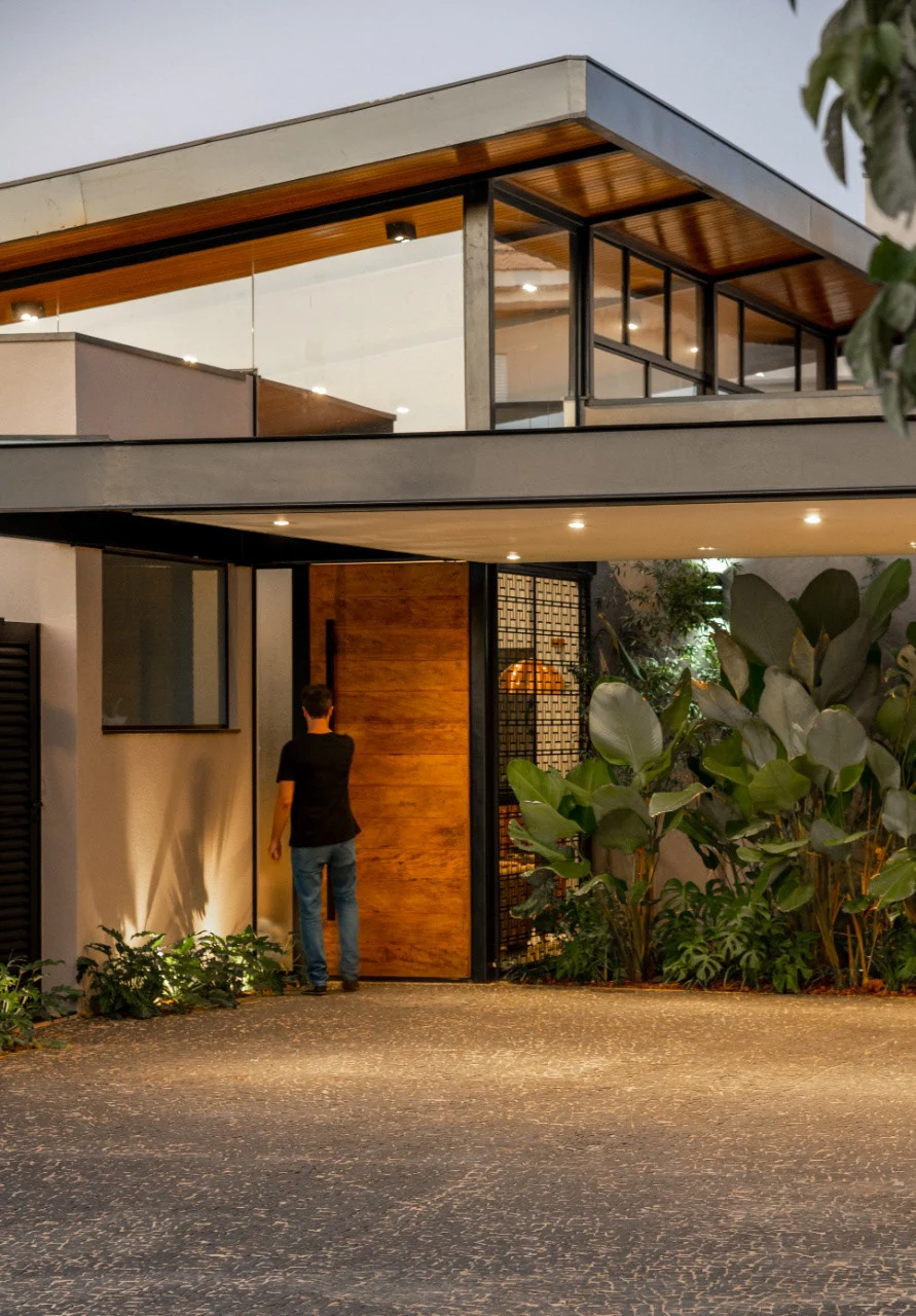 A transparência sob o telhado — Casa Greville