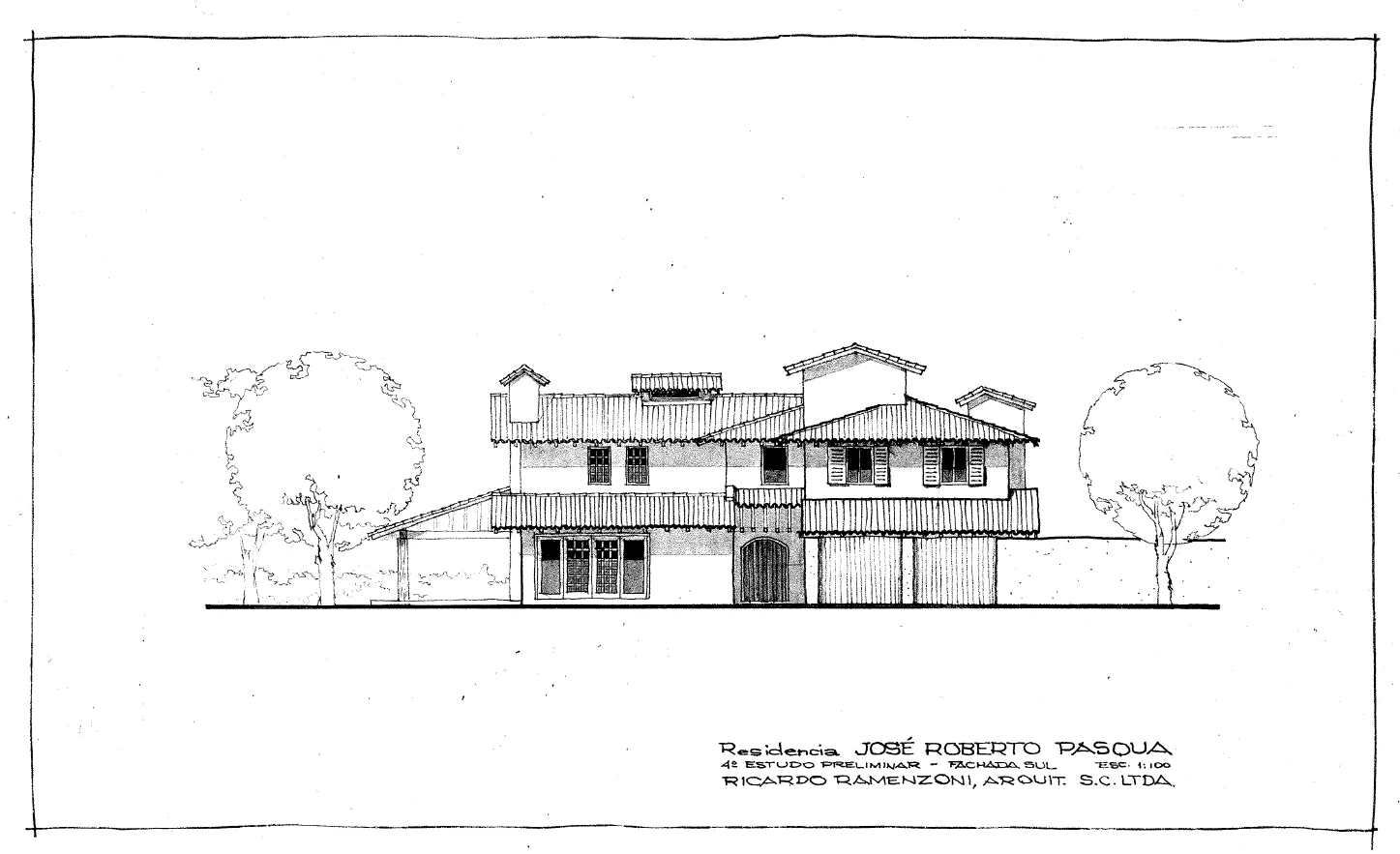 Fachada original da casa — Casa Morumbi
