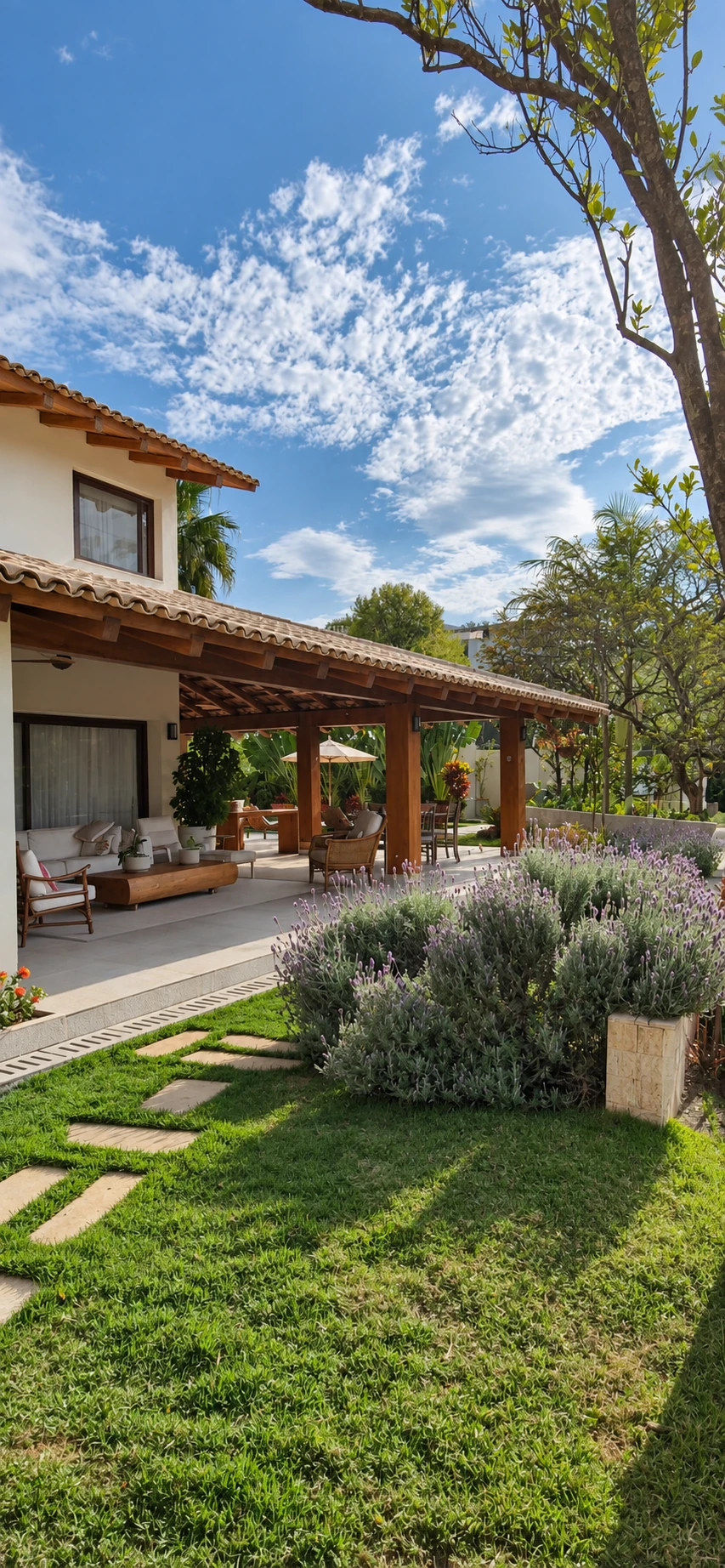 A casa em diálogo com o jardim — Casa Morumbi