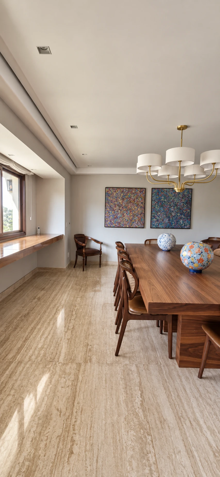 Sala de jantar e luz natural — Casa Morumbi