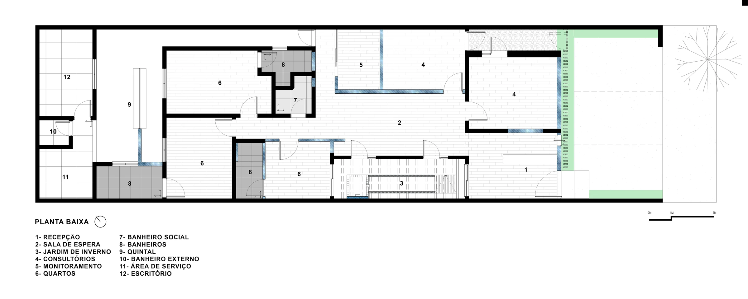 Planta do projeto — Instituto do Sono